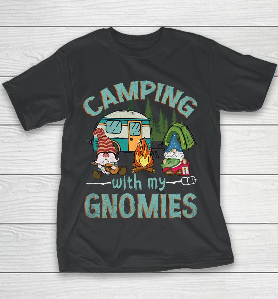 Camping With My Gnomies Youth T-Shirt