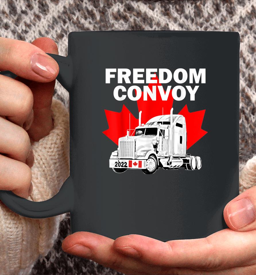 Canada Freedom Convoy 2022 Canadian Truckers Support Gift Coffee Mug