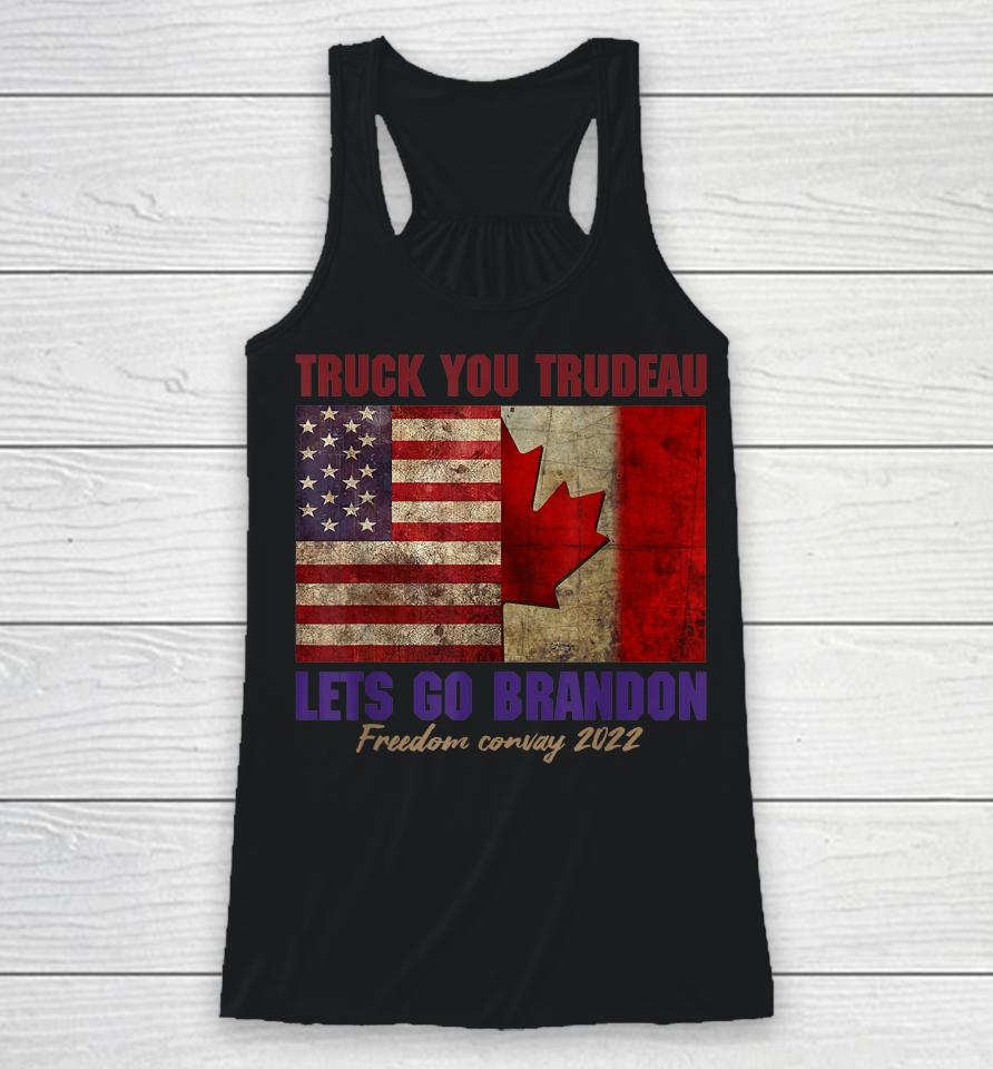 Canada Freedom Convoy 2022 Support Canadian Truckers Racerback Tank