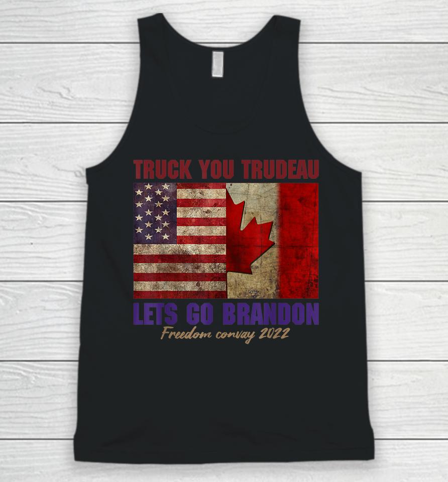 Canada Freedom Convoy 2022 Support Canadian Truckers Unisex Tank Top