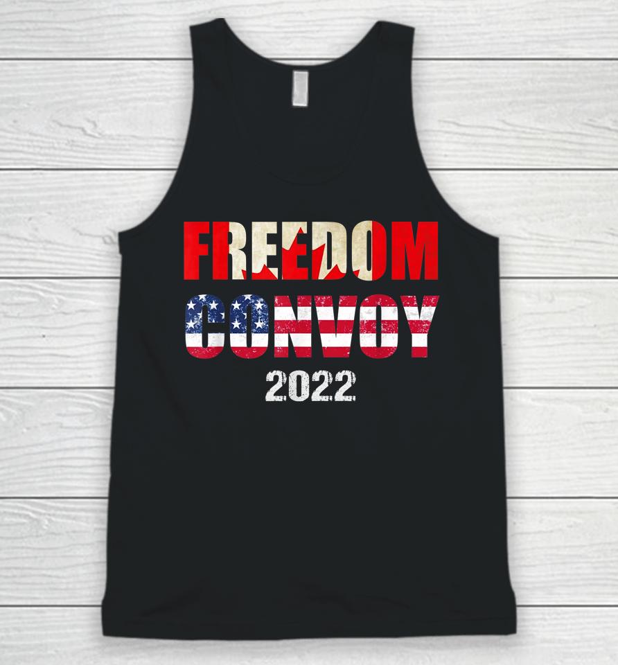 Canada Freedom Convoy 2022 Support Canadian Truckers Unisex Tank Top
