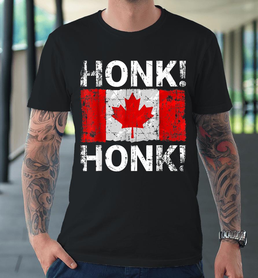 Canada Freedom Convoy 2022 Truckers Honk Honk Premium T-Shirt