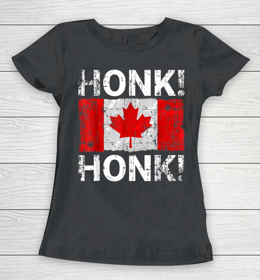 Canada Freedom Convoy 2022 Truckers Honk Honk Women T-Shirt