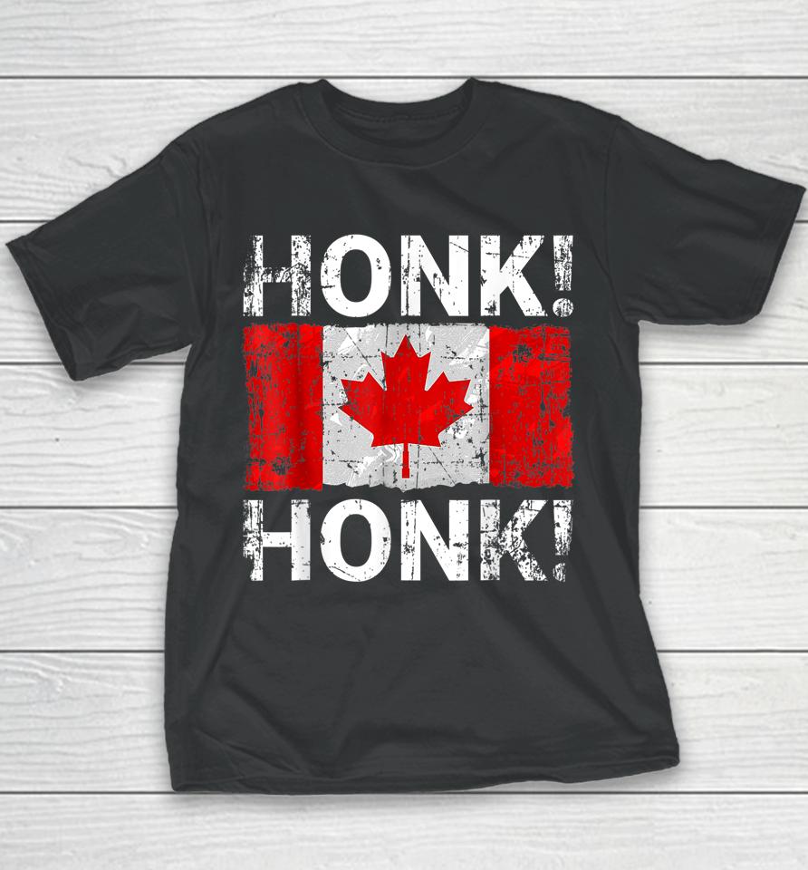Canada Freedom Convoy 2022 Truckers Honk Honk Youth T-Shirt