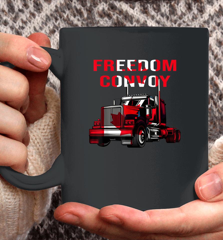 Canada Truck Freedom Convoy Canadian Trucker Rule Ottawa Coffee Mug