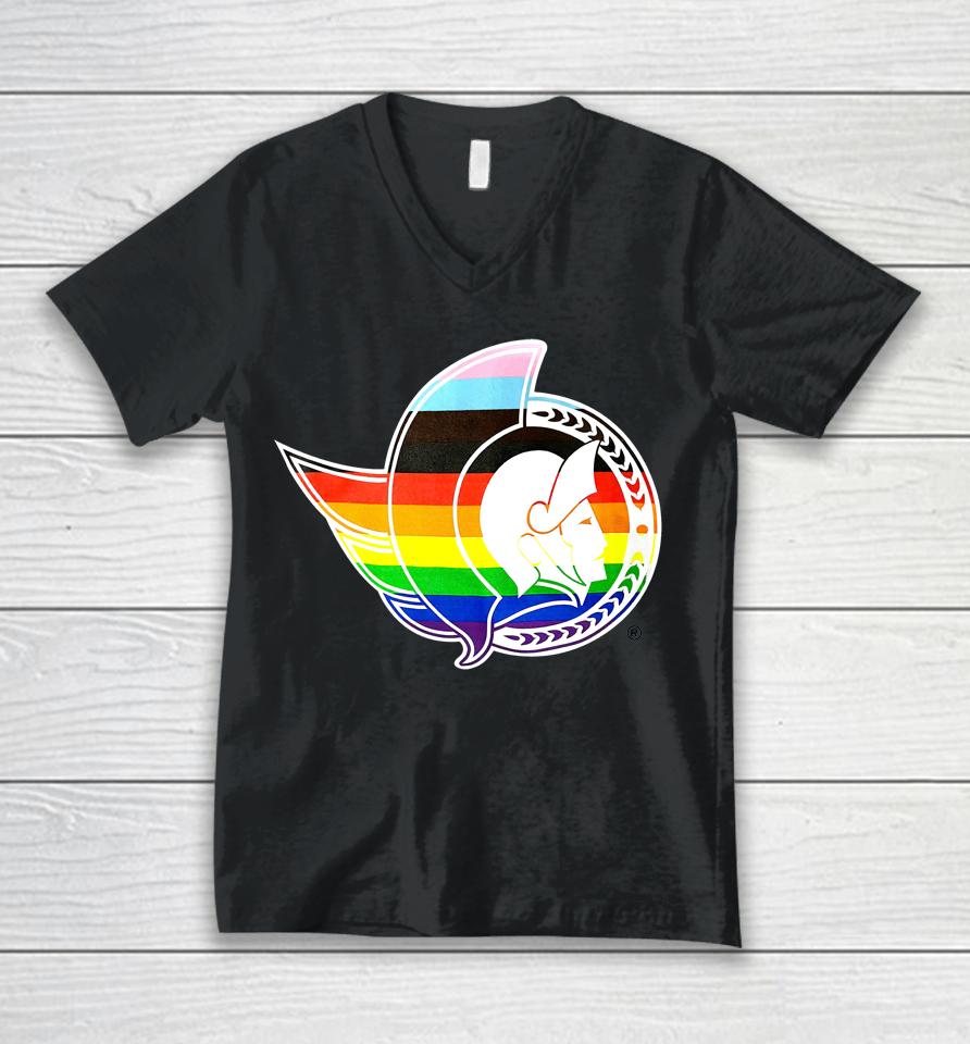 Canadian Tire Center Pride Lgbt Unisex V-Neck T-Shirt