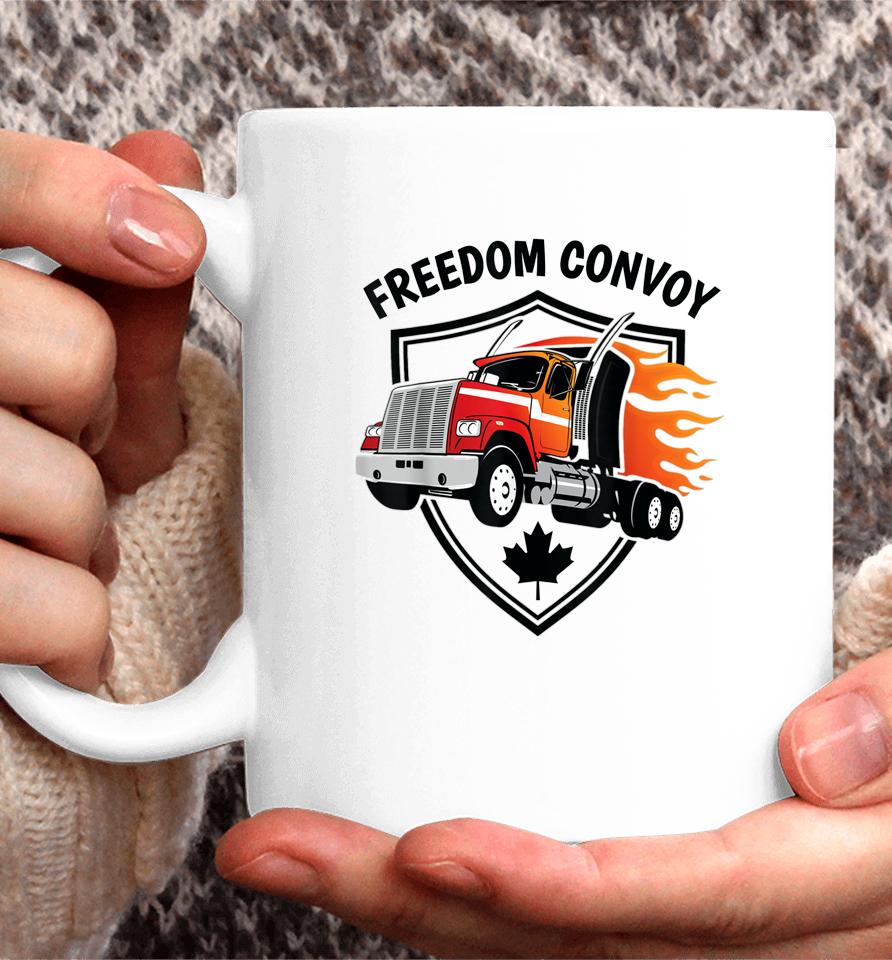 Canadian Truckers Rule Freedom Convoy 2022 Coffee Mug