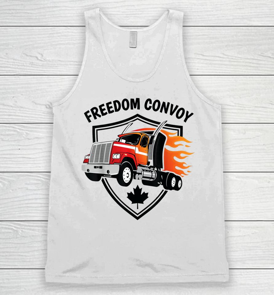 Canadian Truckers Rule Freedom Convoy 2022 Unisex Tank Top