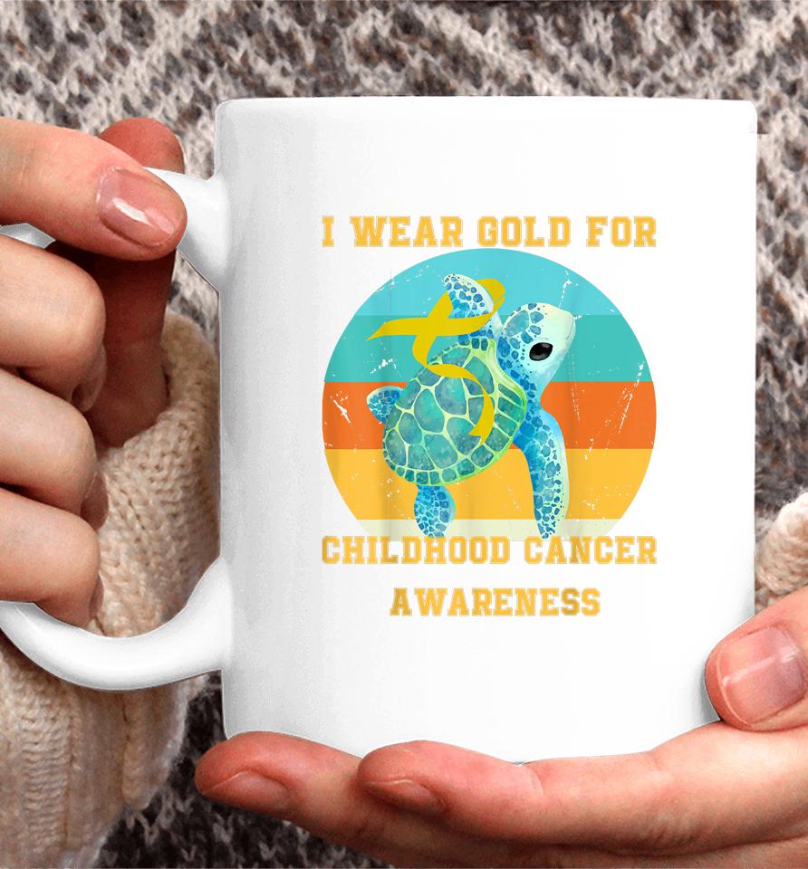 Cancer In September I Wear For Childhood Cancer Awareness Coffee Mug
