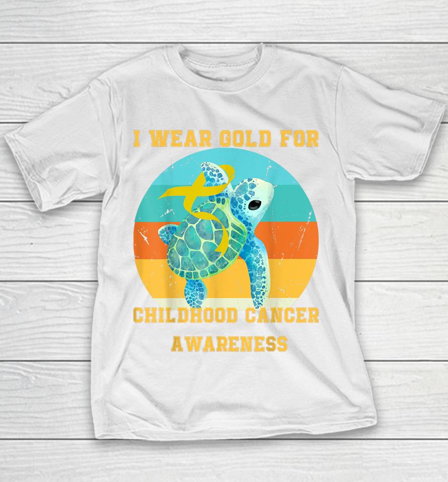 Cancer In September I Wear For Childhood Cancer Awareness Youth T-Shirt