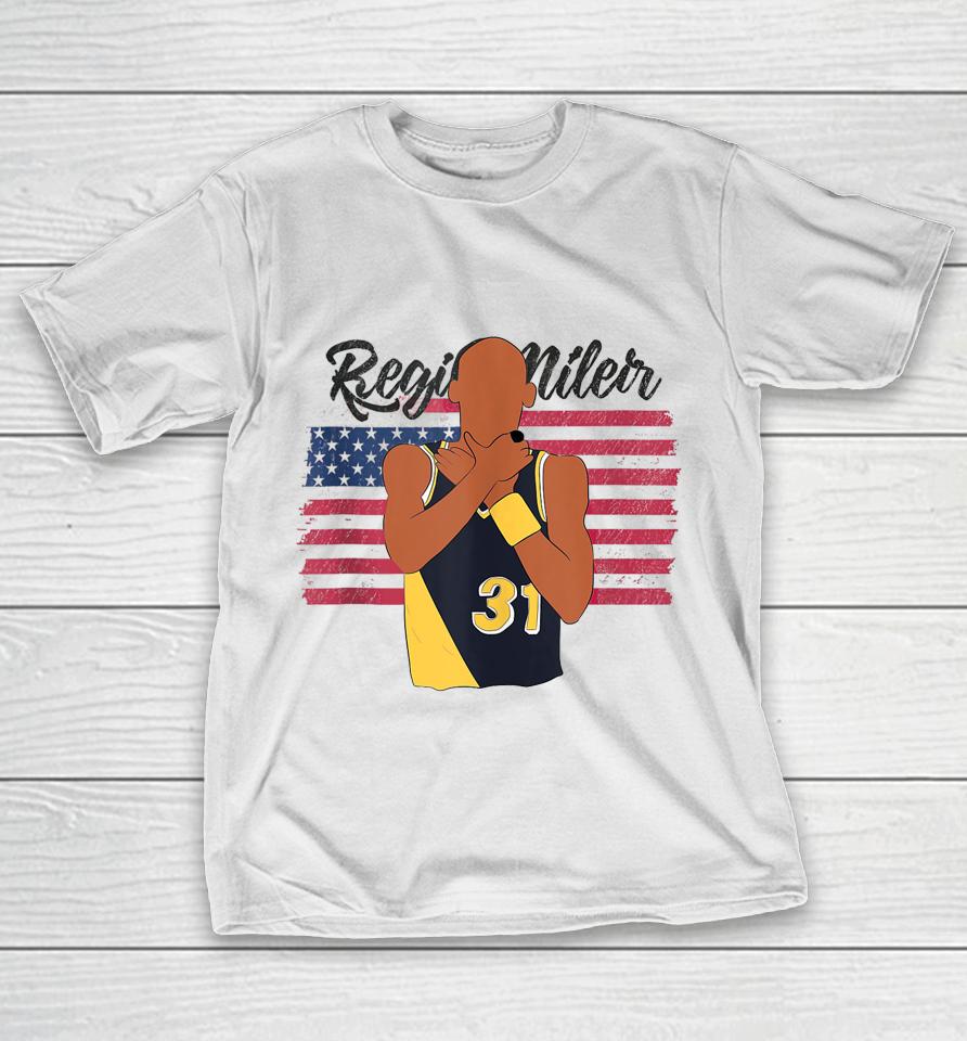 Candace Parker Reggie Miller Choke American Flag T-Shirt