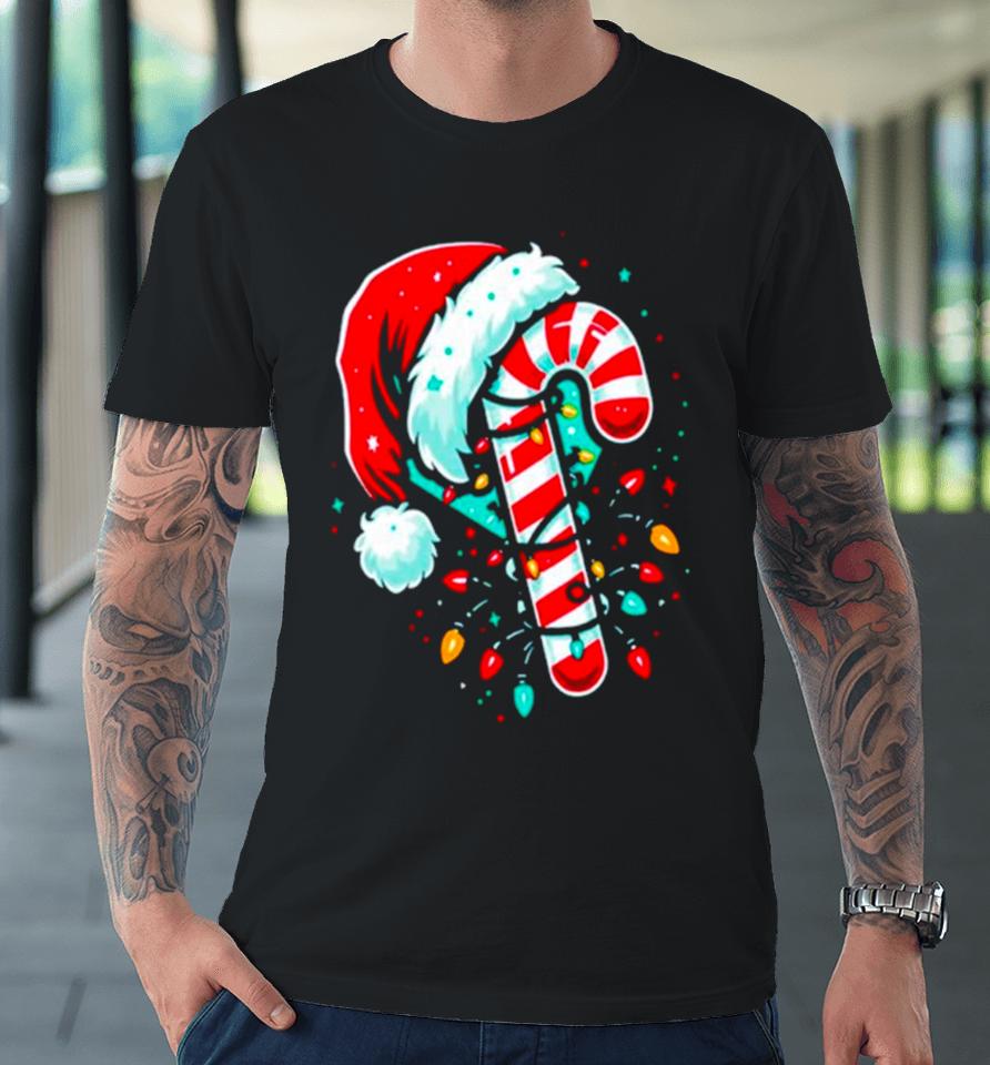 Candy Cane Crew Christmas Lights Premium T-Shirt