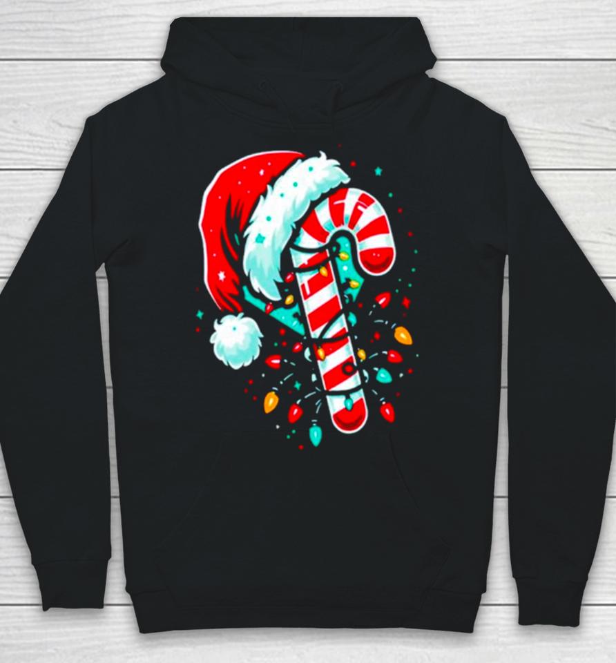 Candy Cane Crew Christmas Lights Hoodie