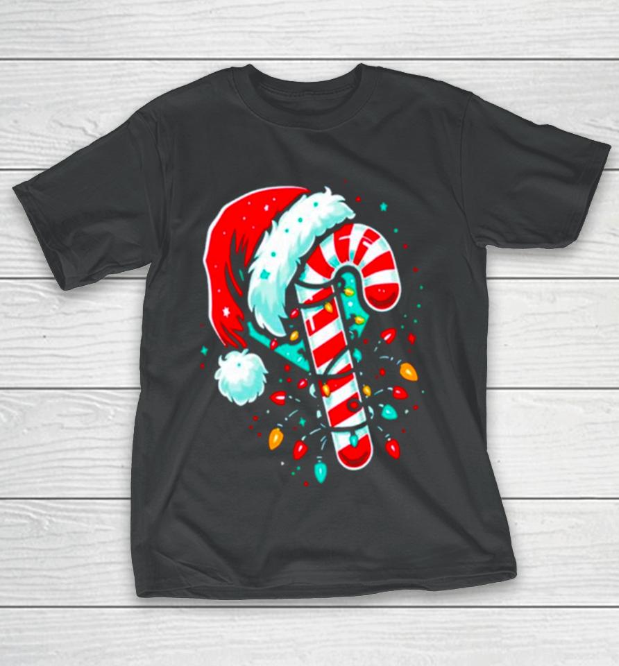 Candy Cane Crew Christmas Lights T-Shirt
