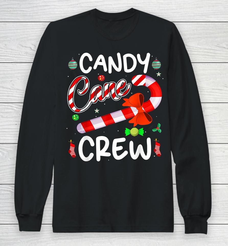 Candy Cane Crew Christmas Long Sleeve T-Shirt