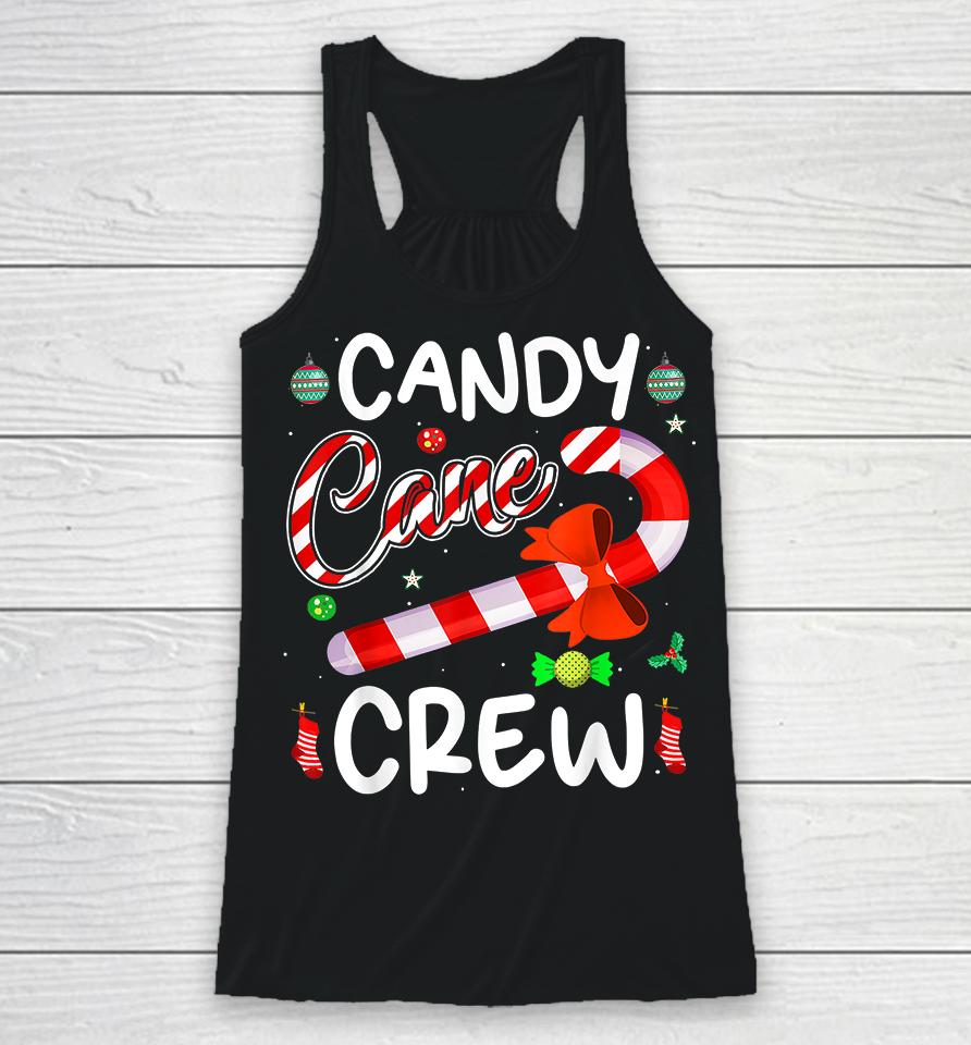 Candy Cane Crew Christmas Racerback Tank
