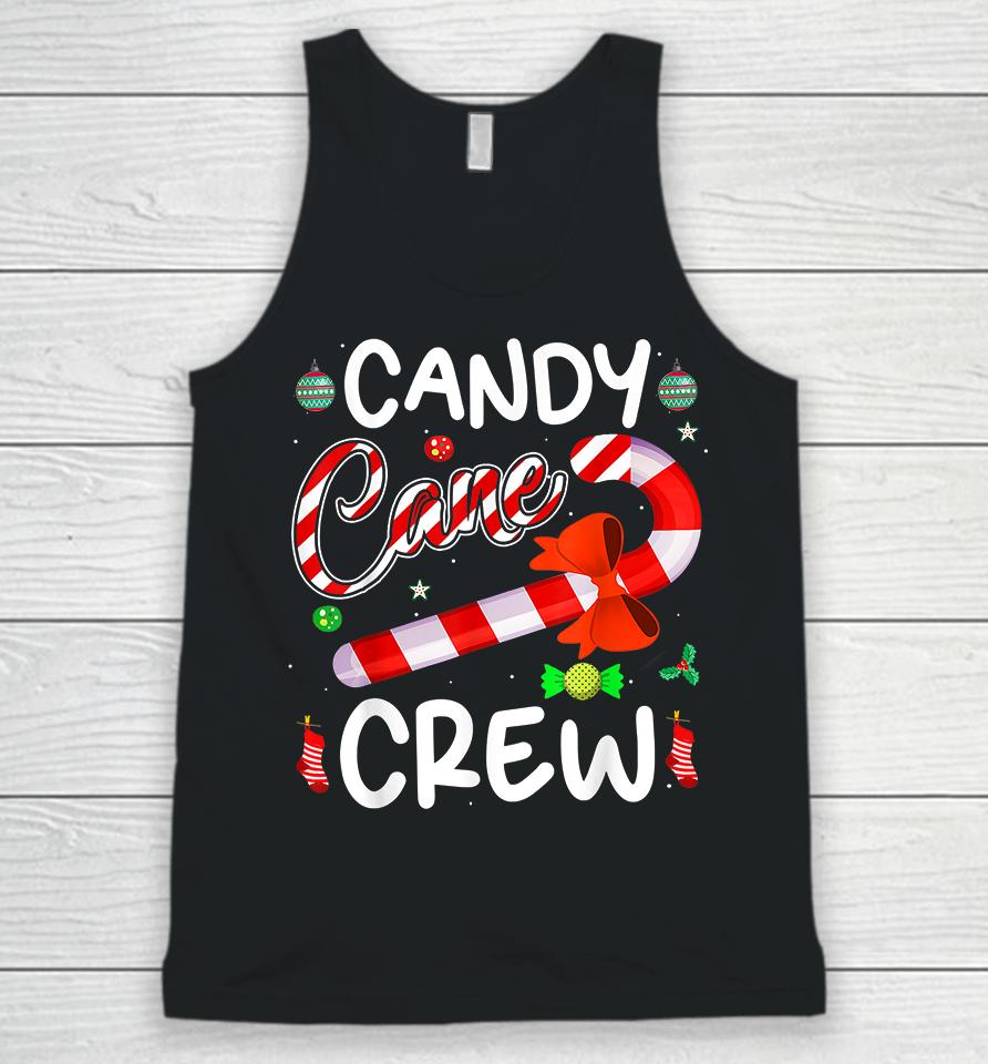 Candy Cane Crew Christmas Unisex Tank Top