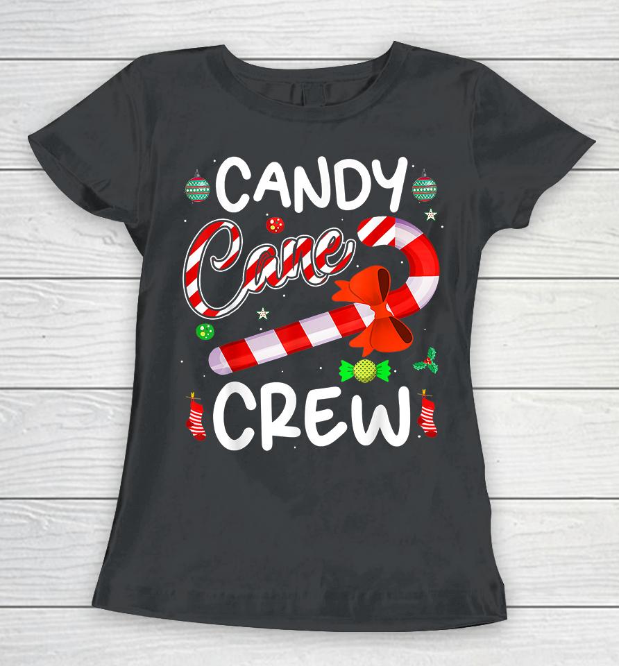 Candy Cane Crew Christmas Women T-Shirt