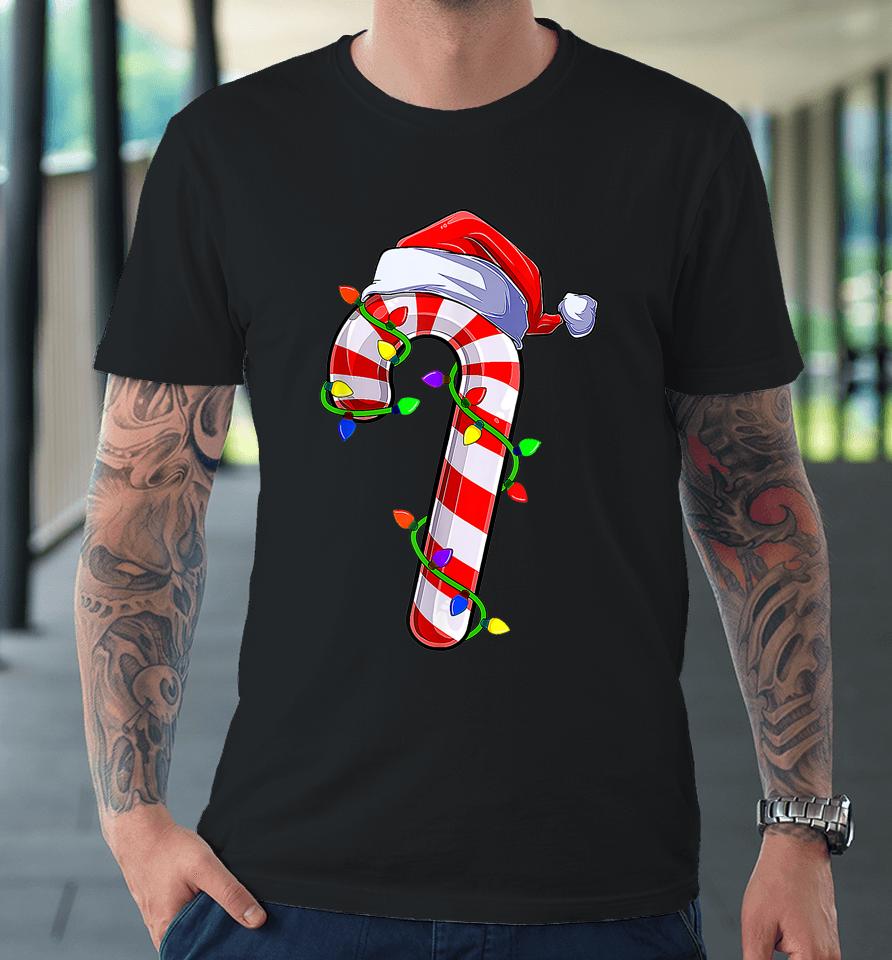 Candy Cane Crew Santa Christmas 2022 Premium T-Shirt