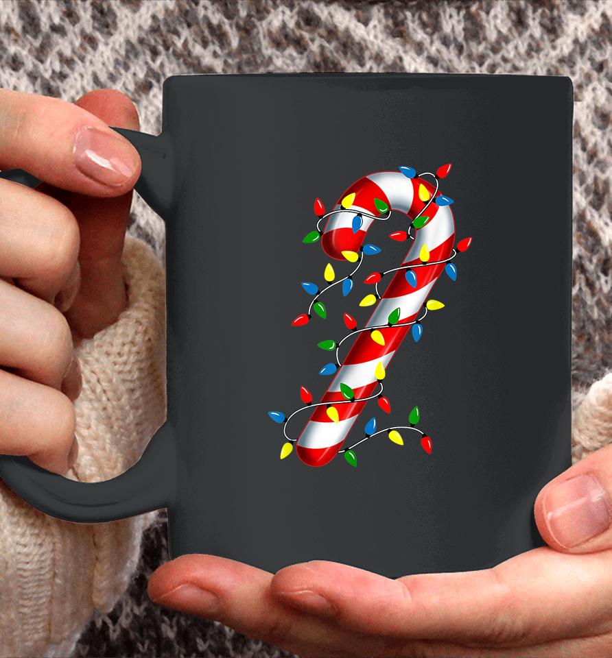 Candy Cane Merry And Bright Christmas Lights Candy Costume Coffee Mug