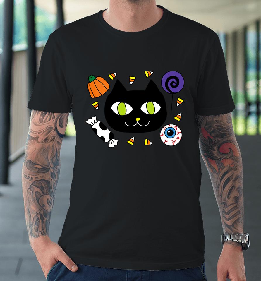 Candy Cat Halloween Premium T-Shirt