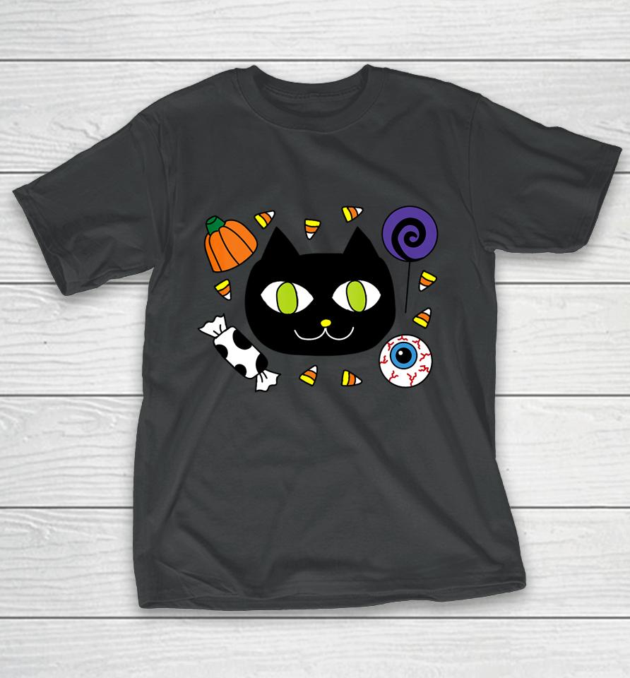 Candy Cat Halloween T-Shirt