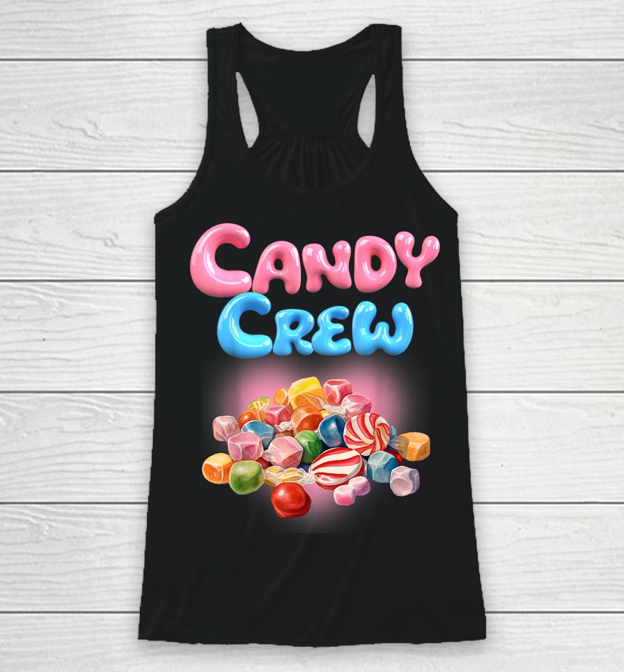 Candy Party Crew Lover Halloween Party Cute Trick Or Treat Racerback Tank