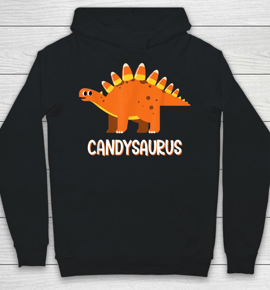 Candysaurus Candy Corn Dinosaur Halloween Hoodie