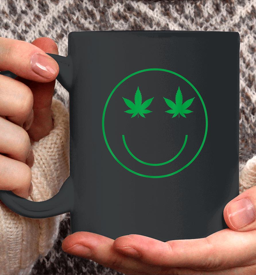 Cannabis Smile Green Cool 420 Marijuana Funny Weed Coffee Mug