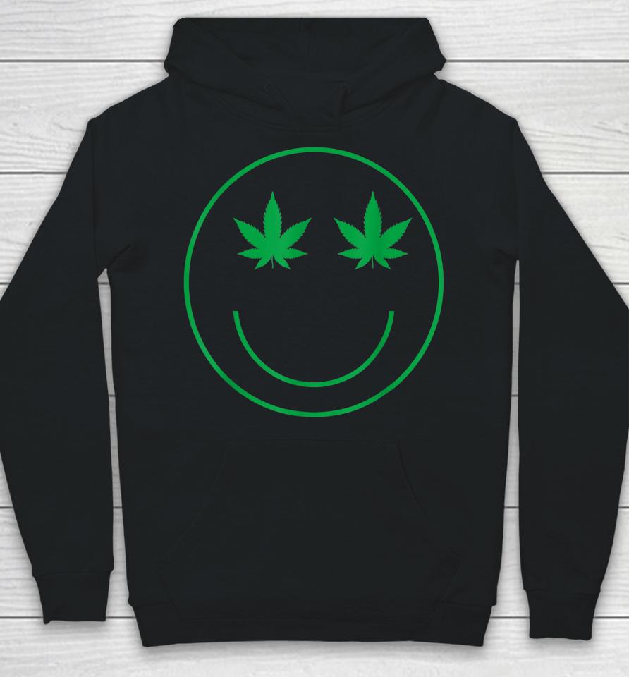 Cannabis Smile Green Cool 420 Marijuana Funny Weed Hoodie