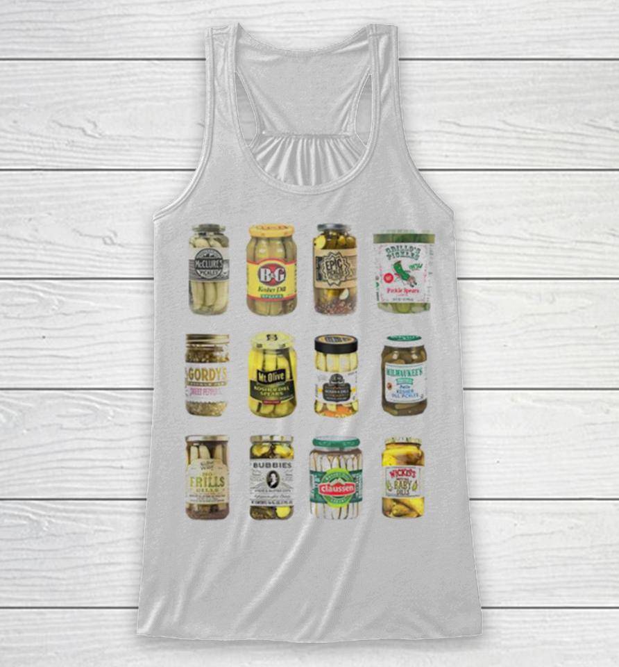 Canned Pickles Pickle Lovers Racerback Tank