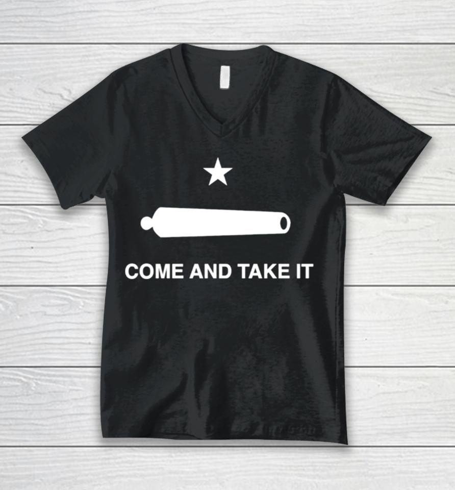 Cannon Come And Take It Unisex V-Neck T-Shirt