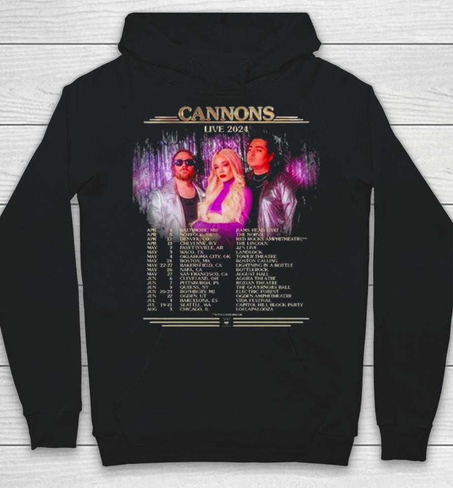 Cannons Drowning Pool And Saliva Snafu Le Tour 2024 Hoodie