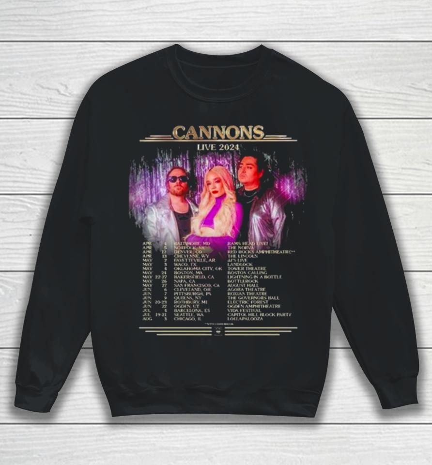 Cannons Drowning Pool And Saliva Snafu Le Tour 2024 Sweatshirt