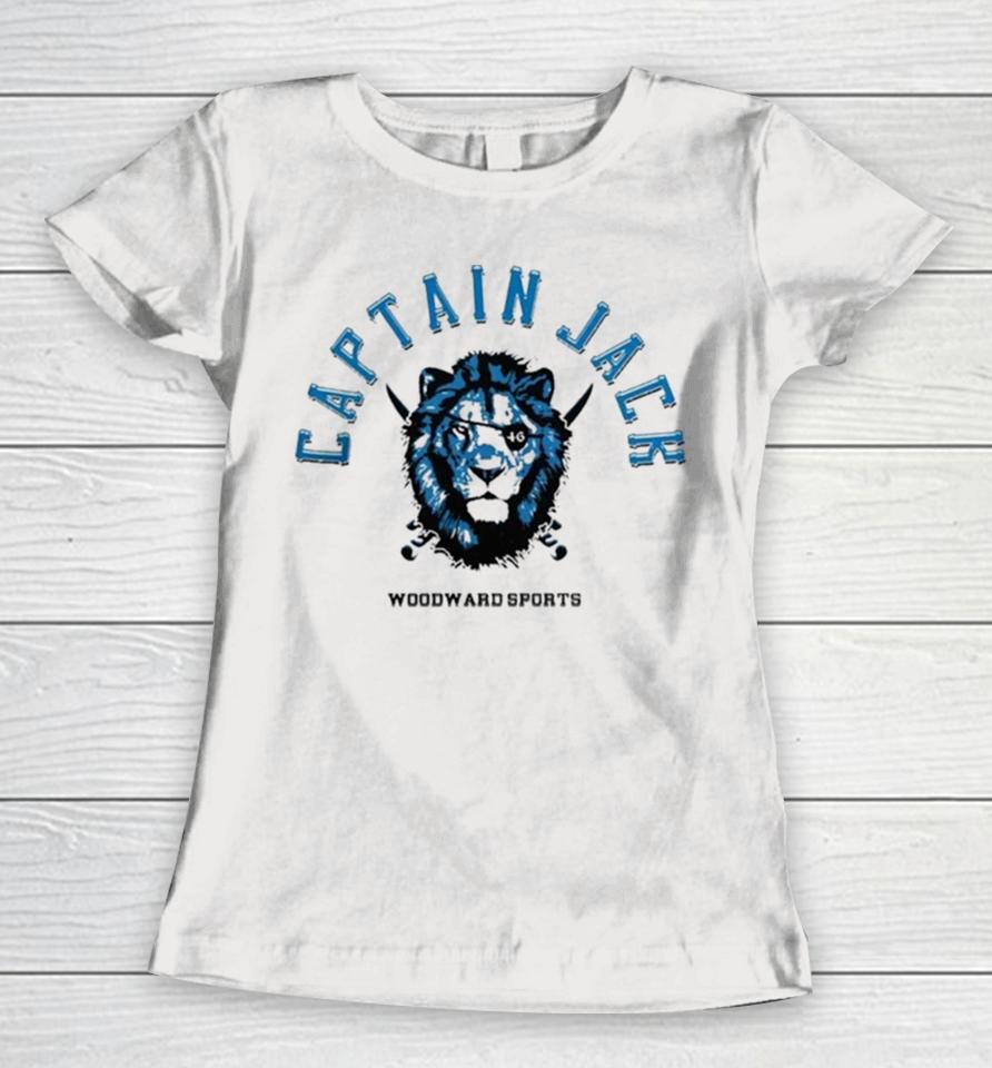 Captain Jack Woodward Sports Detroit Lions Women T-Shirt