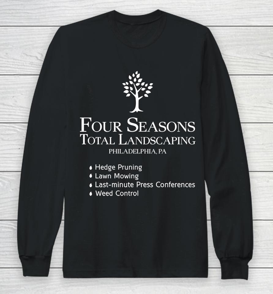 Captanne Four Seasons Total Landscaping Philadelphia Pa Long Sleeve T-Shirt