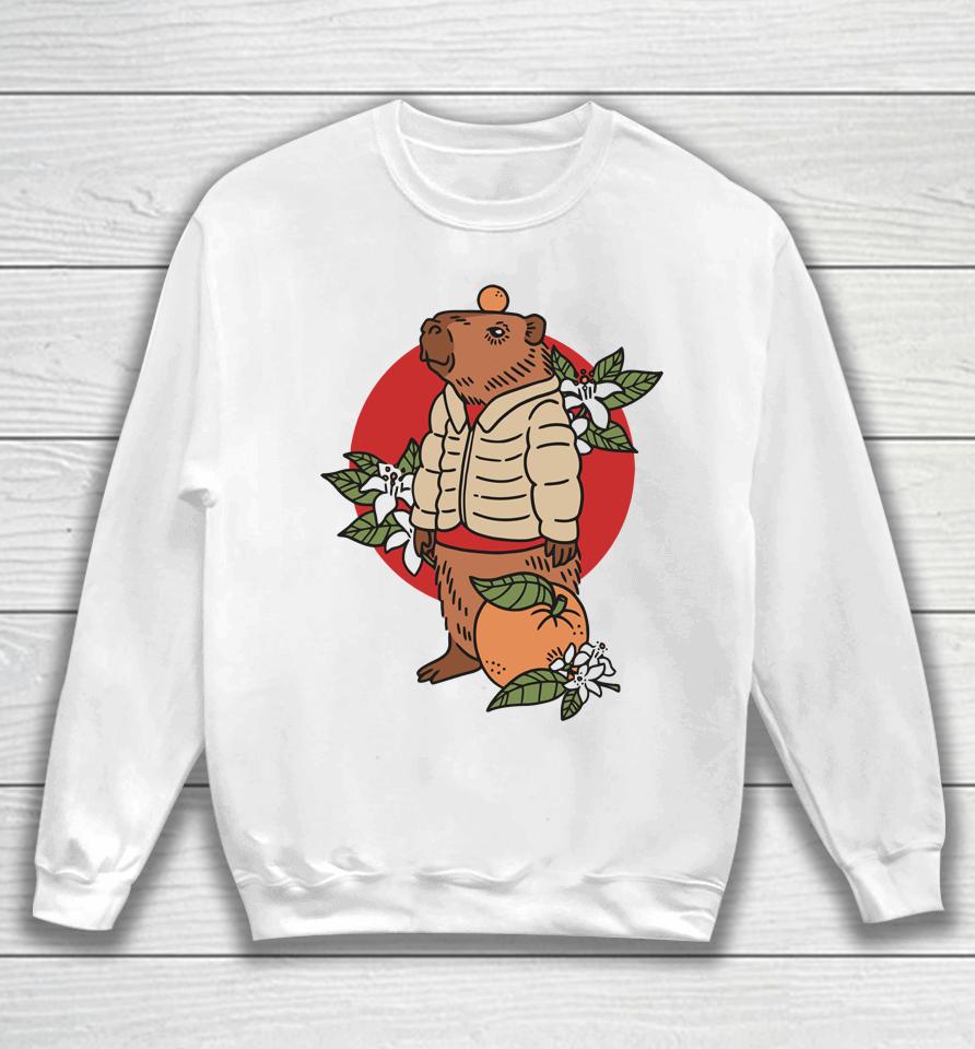 Capybara Man Oranges Sweatshirt