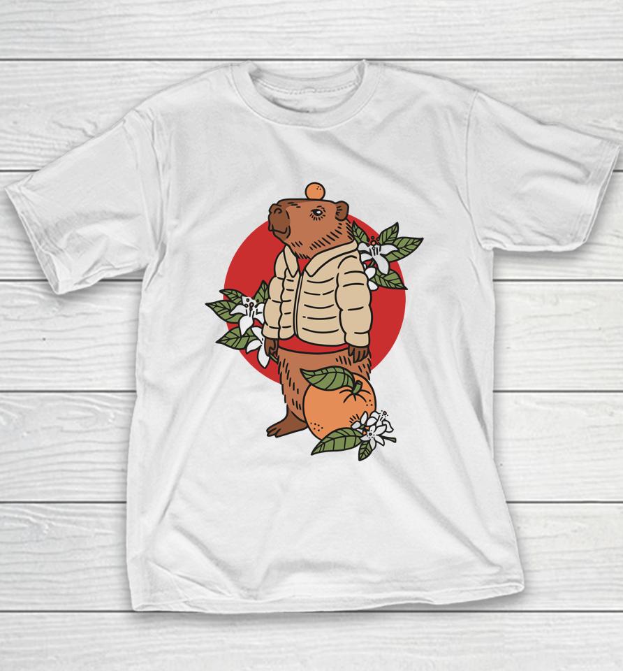 Capybara Man Oranges Youth T-Shirt