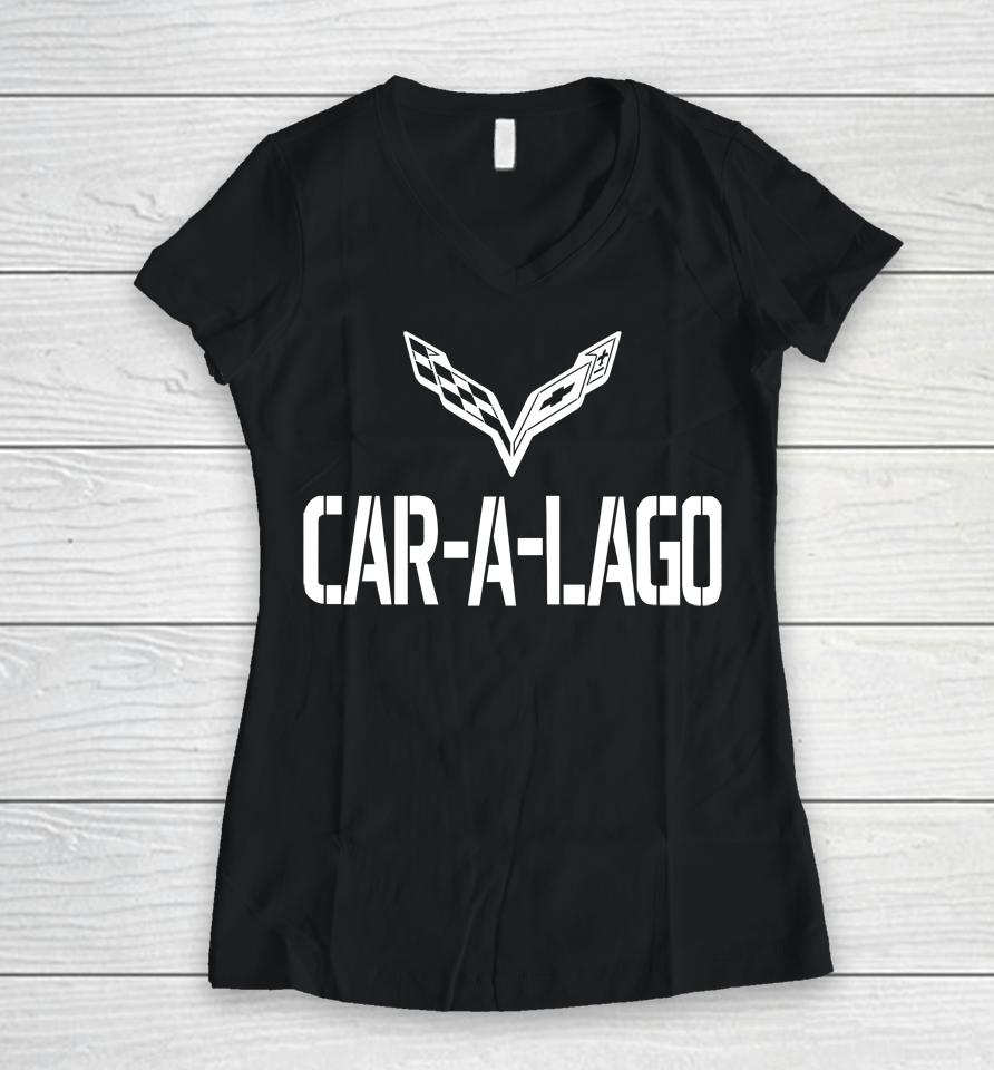 Car-A-Lago Women V-Neck T-Shirt