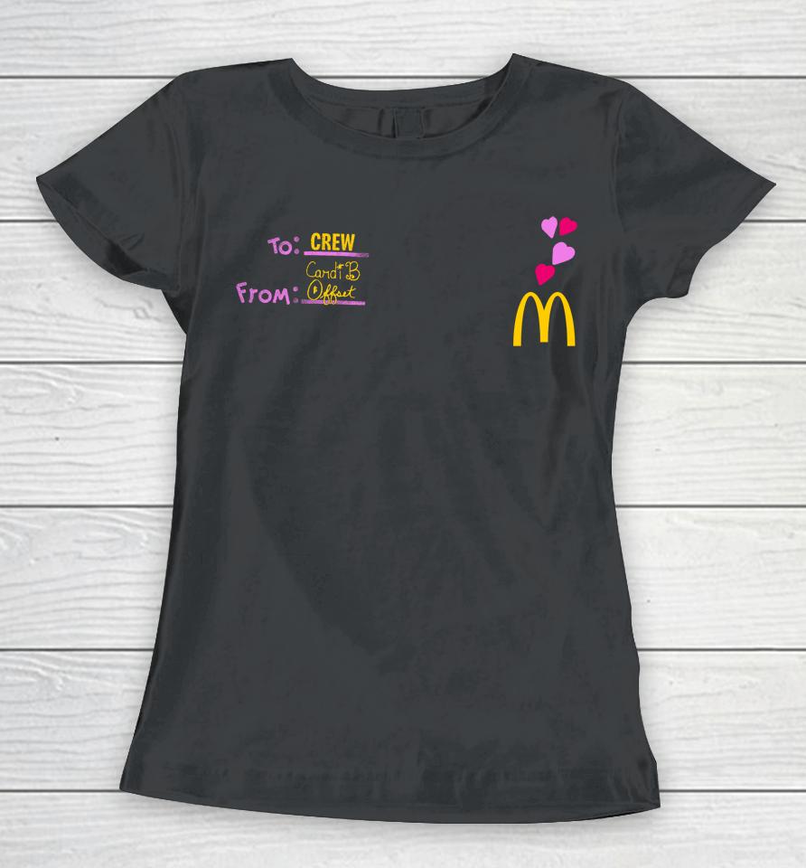 Cardi B Mcdonalds Women T-Shirt