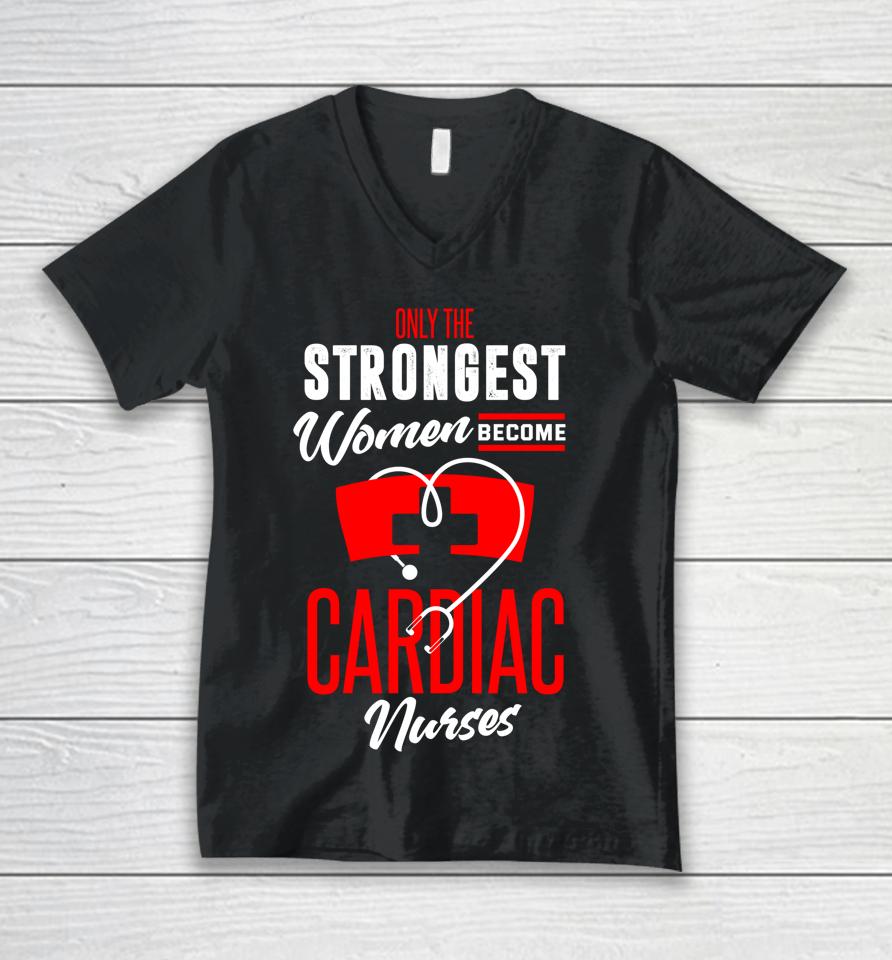 Cardiac Nurse Shirt Funny Cardiac Nurse Appreciation Unisex V-Neck T-Shirt