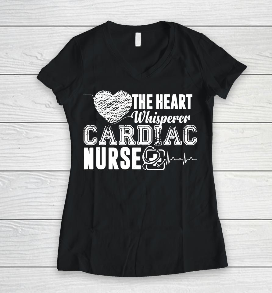Cardiac Nurse Women V-Neck T-Shirt