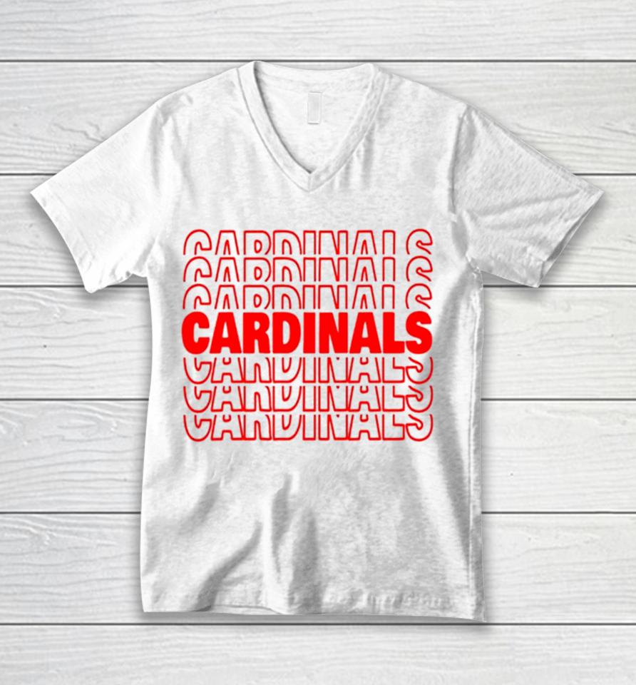 Cardinals Arizona Football 2024 Unisex V-Neck T-Shirt