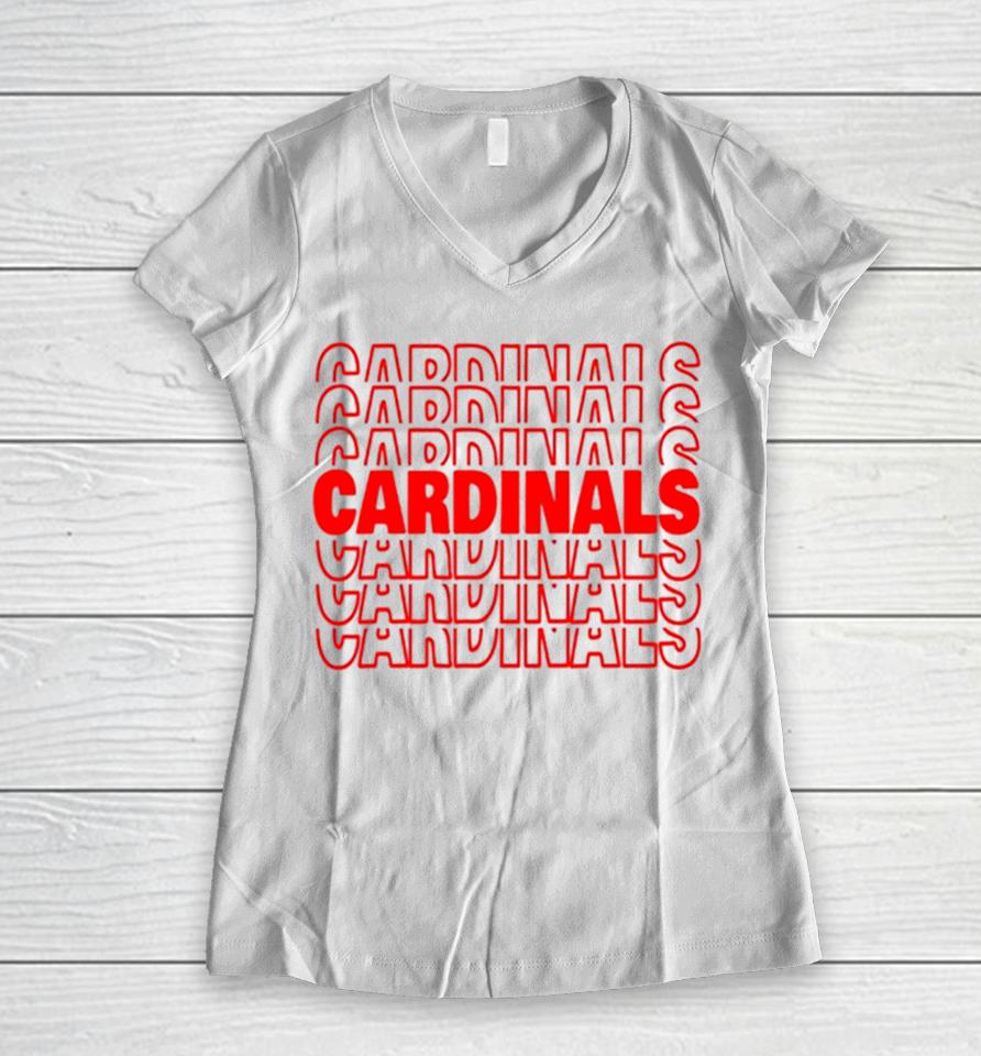 Cardinals Arizona Football 2024 Women V-Neck T-Shirt