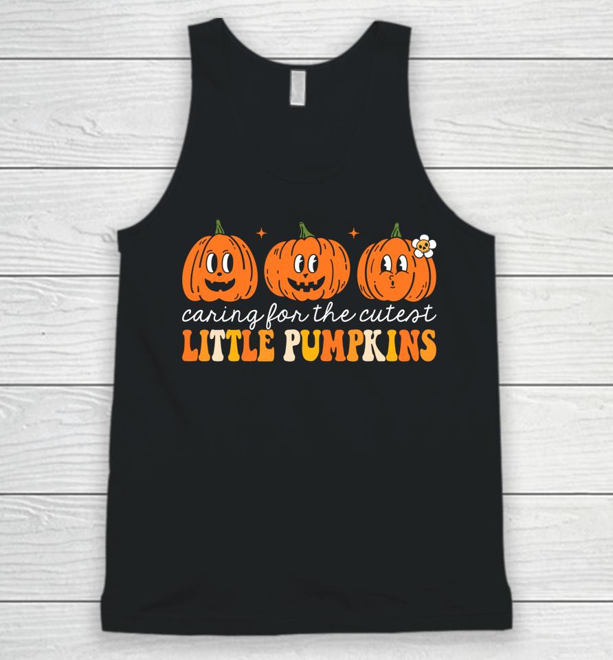 Caring For The Cutest Little Pumpkins Nicu Nurse Halloween Unisex Tank Top