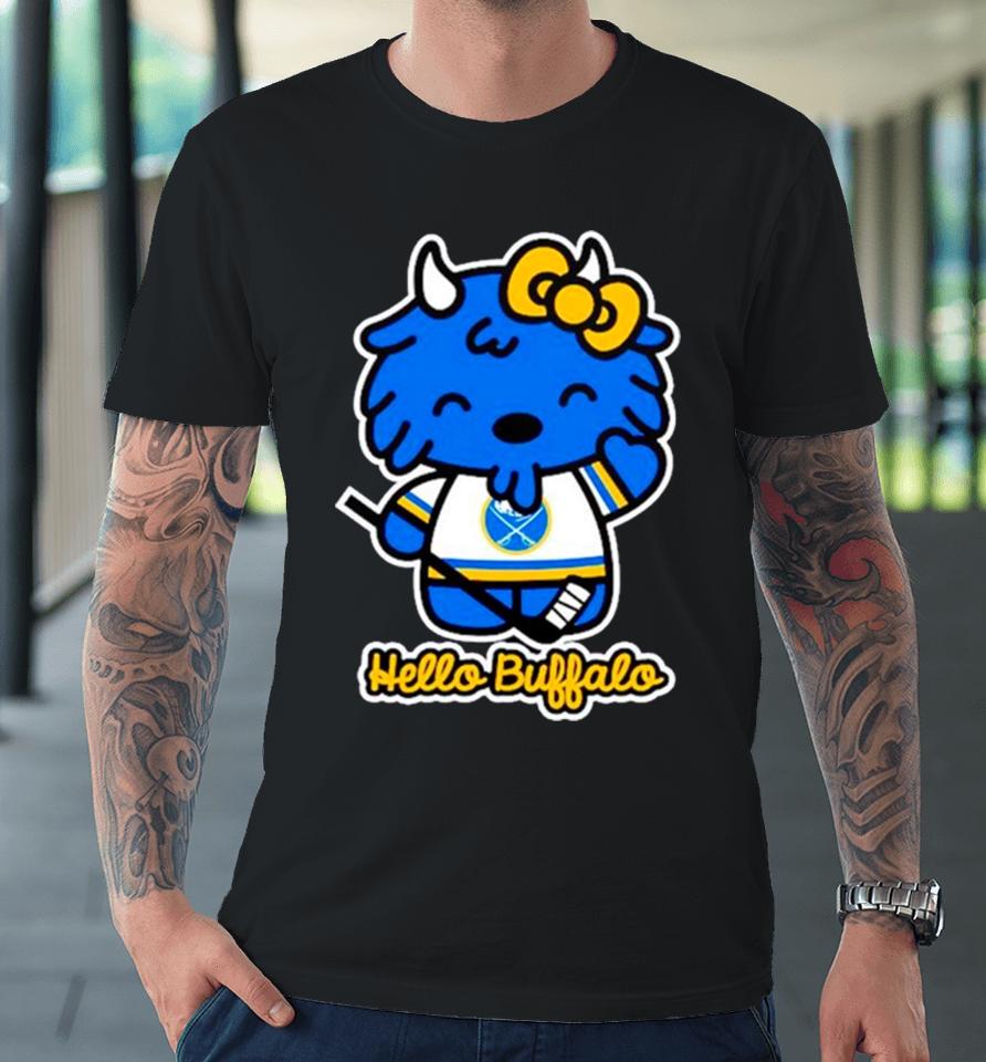 Carl Cordes Hello Buffalo Hockey Premium T-Shirt