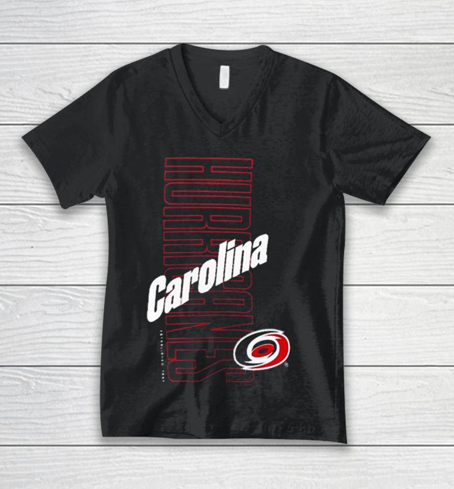 Carolina Hurricanes Backbone Unisex V-Neck T-Shirt
