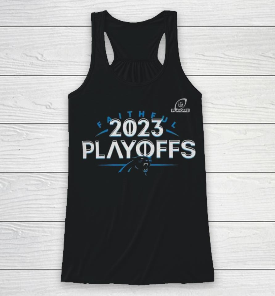 Carolina Panthers 2023 Nfl Playoffs Faithful Racerback Tank