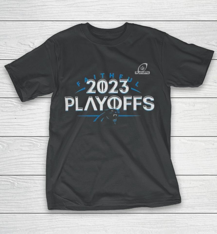 Carolina Panthers 2023 Nfl Playoffs Faithful T-Shirt