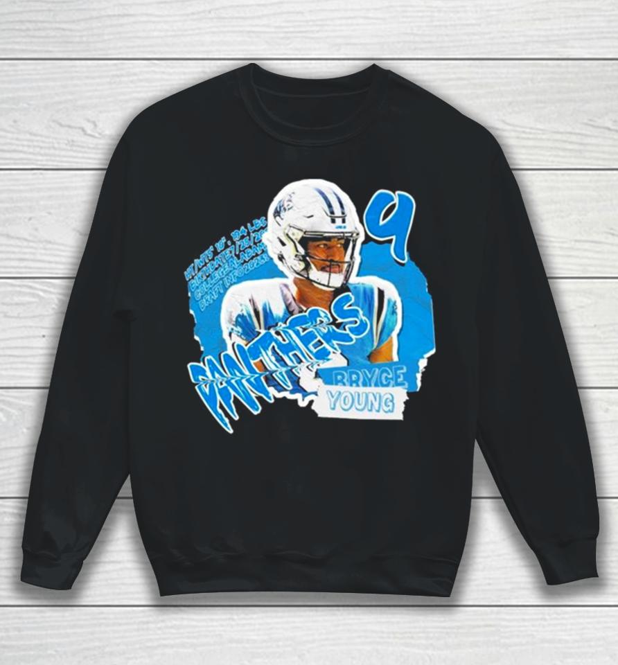 Carolina Panthers Bryce Young Football Paper Sweatshirt